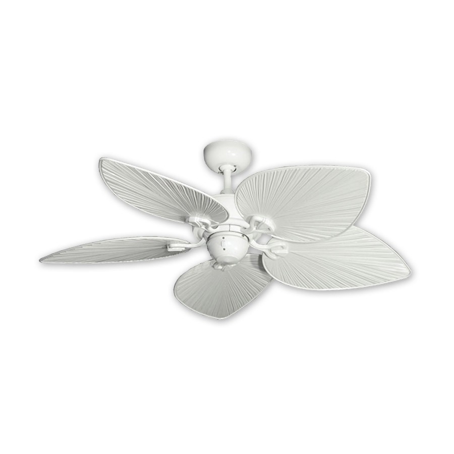... Inch Tropical Ceiling Fan - Small Pure White Bombay by Gulf Coast Fans