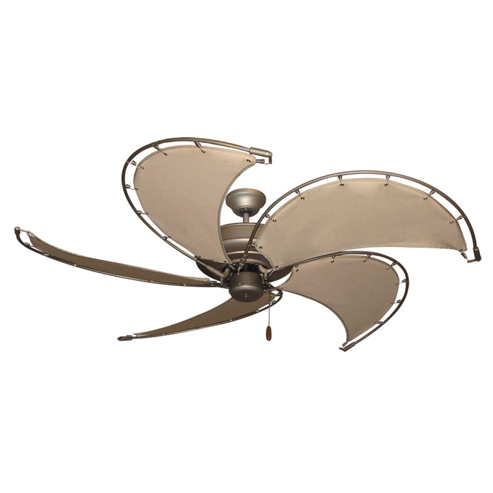 Gulf Coast Nautical Raindance Ceiling Fan - Antique Bronze Motor Sail ...