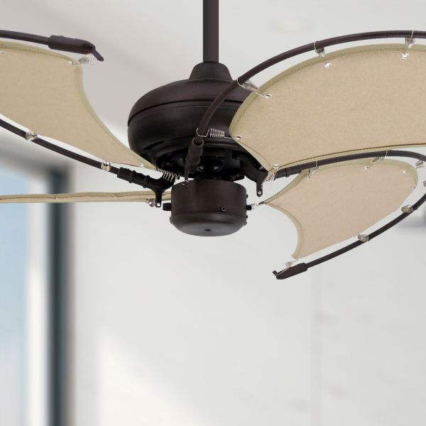 Sail Ceiling Fan Raindance Nautical Ceiling Fan In Antique Bronze With