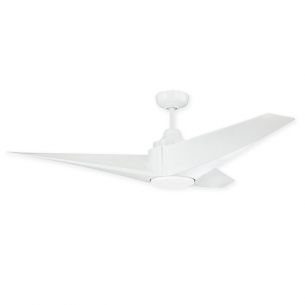 56" Craftmade Freestyle White Finish with White Blades and Light Kit
