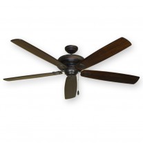 Gulf Coast 72" Tiara Large Ceiling Fan, Oiled Bronze - 4 Blade Finishes