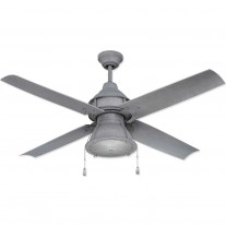 ***DISCONTINUED***  52" Craftmade Port Arbor LED Outdoor Ceiling Fan - PAR52AGV4 - Aged Galvanized