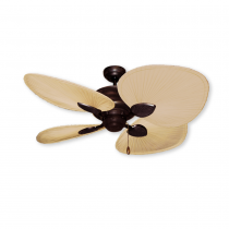 48" Palm Breeze II Ceiling Fan - Oil Rubbed Bronze - Natural Palm Blades