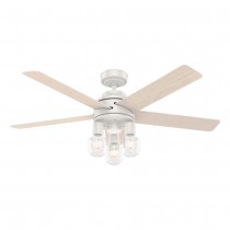 52" Hunter Hardwick Ceiling Fan With LED Module - 51332 - Fresh White