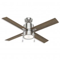 52" Hunter Beck Indoor Ceiling Fan With LED Module - 54214 - Brushed Nickel