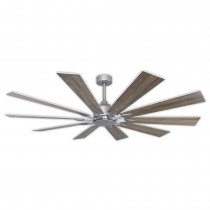 66" TroposAir Fusion - Shown Brushed Nickel With Distressed Gray Blades