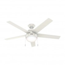 52" Hunter Anslee Ceiling Fan With LED Module - 50231 - Fresh White