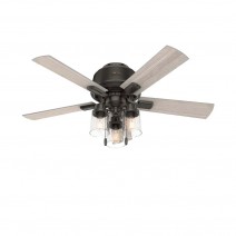 44" Hunter Hartland Low Profile Ceiling Fan With LED Module - 50327 - Noble Bronze