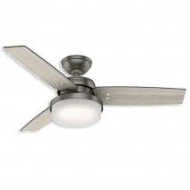 44" Hunter Sentinel indoor Ceiling Fan With LED Module - 50393 - Brushed Slate
