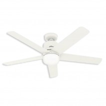 52" Hunter Stylus indoor Ceiling Fan With LED Module - 51197 - Matte White