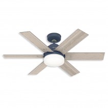  44" Hunter Pacer indoor Ceiling Fan With LED Module - 51206 - Indigo Blue