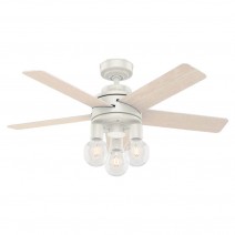 44" Hunter Hardwick Ceiling Fan With LED Module - 51331 - Fresh White