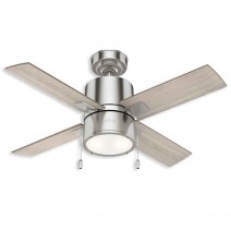 42" Hunter Beck Indoor Ceiling Fan With LED Module - 53432 - Brushed Nickel