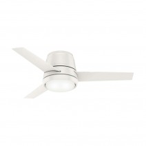 44" Casablanca Commodus Collection Low Profile Indoor Ceiling Fan With LED Module - 59568 - Fresh White