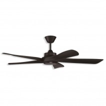 52" Craftmade Captivate DC Outdoor Ceiling Fan - flat black finish