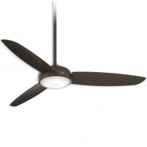 54" Minka Aire Concept-IV Damp - LED Outdoor Ceiling Fan F465L-ORB - Oil Rubbed Bronze Finish with LED light kit