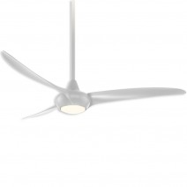 65" Minka Aire Light Wave LED - F848-SL - Ceiling Fan - Silver Finish with LED light kit