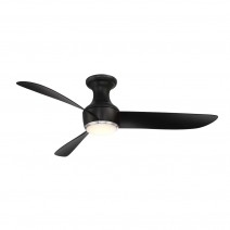 44" Modern Forms Corona Ceiling Fan Flush Mount With LED FH-W2203-44L-BN-MB-Brushed Nickel/Matte Black-2