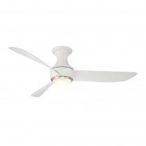 44" Modern Forms Corona Ceiling Fan Flush Mount With LED FH-W2203-44L-BN-MW-Brushed Nickel/Matte White