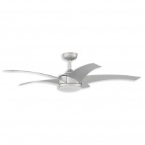 54" Craftmade Pursuit DC Outdoor ceiling fan - titanium finish with LED light kit