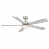 60" Modern Forms Wynd LED Ceiling Fan - Stainless Steel