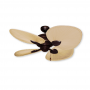 48" Gulf Coast Palm Breeze II Ceiling Fan - Oil Rubbed Bronze w/ Natural Palm Leaf Blades