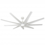 82" Liberator Ceiling Fan w/ LED Light by TroposAir - WiFi Smart Fan - Pure White