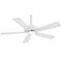 52" Minka Aire Contractor LED Indoor Ceiling Fan - F556L-WH - White Finish