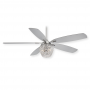 56" Minka Aire Bling Ceiling Fan - F902L-CH - Chrome with LED Crystal Light