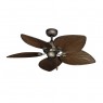 42" Bombay Antique Bronze Tropical Ceiling Fan - Oiled Bronze Blades