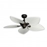 42" Bombay Hawaiian Ceiling Fan - Oil Rubbed Bronze - Pure White Blades