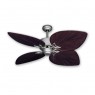50" Bombay Ceiling Fan - Brushed Nickel - Oil Rubbed Bronze Blades