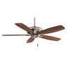 Minka Aire Kola Ceiling Fan F688-PW w/ Dark Walnut Blades