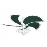 Raindance Nautical Ceiling Fan w/ Light - White w/ Green Blades