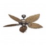 Trinidad Ceiling Fan Antique Bronze - Walnut Leaf Blades