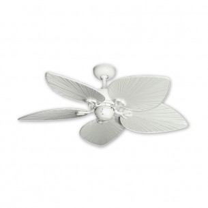 42" Bombay Ceiling Fan - Pure White - Pure White Blades