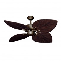 50" Gulf Coast Bombay - Antique Bronze Tropical Ceiling Fan w/ 3 Blade Finishes