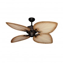 50" Gulf Coast Bombay - OIl Rubbed Bronze Tropical Ceiling Fan w/ 3 Blade Finishes