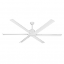 72" Titan II by TroposAir - Large Industrial Ceiling Fan - Pure White Finish