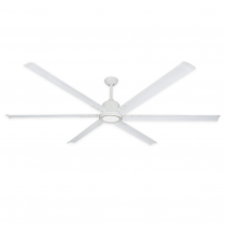 84" Titan II by TroposAir - Large Ceiling Fan - Pure White Finish