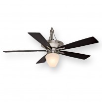 Casablanca C42G45L, 60" Brushed Nickel Ceiling Fan w/ Light
