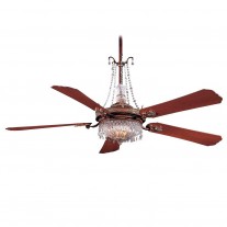 Minka Aire F900L-BCW Cristafano 68 Inch Ceiling Fan Including GC900 Crystal Package