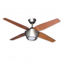 52" Fresco Ceiling Fan by TroposAir - Brushed Nickel Fan with LED Light & Remote