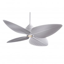 52" Minka Aire Gauguin Ceiling Fan - Flat White - F581L-WHF - Tropical