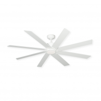 60" TroposAir Northstar Modern DC Ceiling Fan w/ Integrated LED Light - Pure White