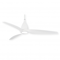 60" Tear Ceiling Fan by Minka Aire - Flat White Finish - F831L-WHF