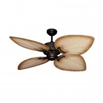 50" Bombay Damp Rated Ceiling Fan - Oil Rubbed Bronze - Tan Blades
