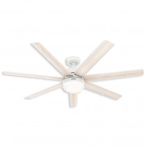 60" Hunter Phenomenon Wi-Fi indoor Ceiling Fan With LED Module - 51375 - Fresh White