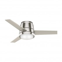 44" Casablanca Commodus Collection Low Profile Indoor Ceiling Fan With LED Module - 59570 - Brushed Nickel