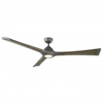72" Modern Forms Woody Ceiling Fan - Graphite w/ Weathered Gray